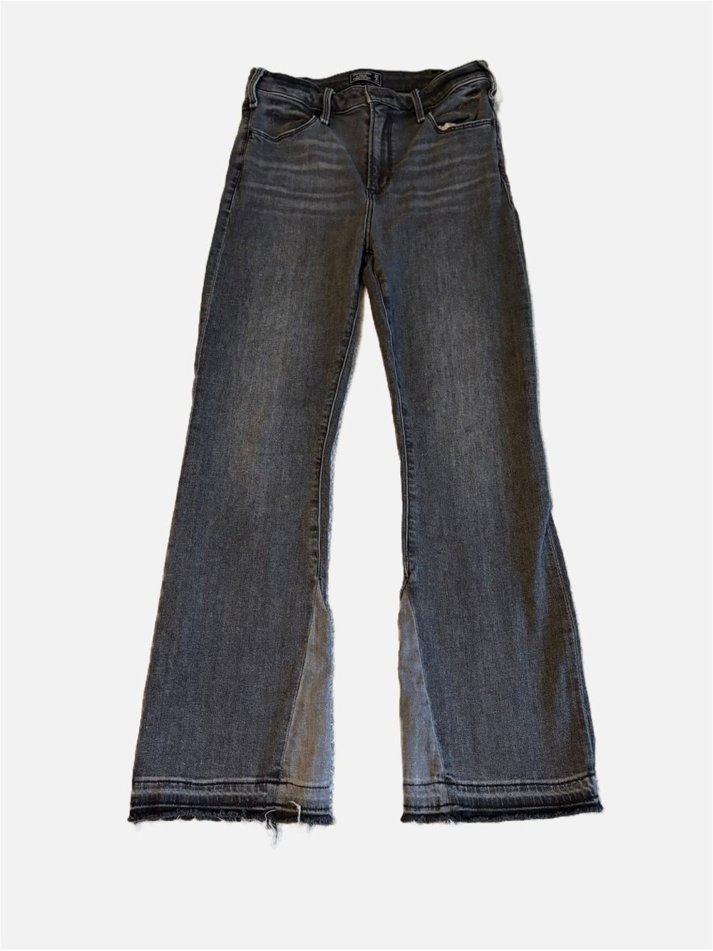 Abercrombie‎ & Fitch Black Simone High Rise Ankle Flare Jeans Light Wash